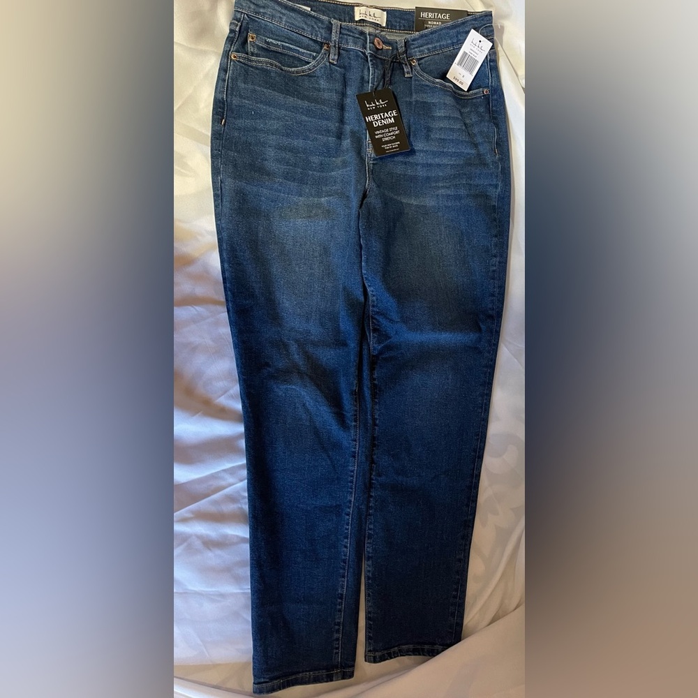 Nicole Miller Dark Blue Women Jeans, Size 8 NWT